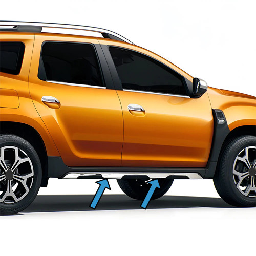 Chrome Side Door Trim Set Covers To Fit Dacia Duster (2018-24)