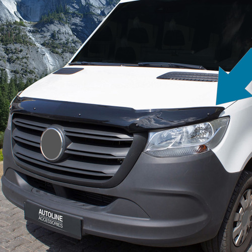 Bonnet Hood Protector Bug Guard Deflector To Fit Mercedes-Benz Sprinter W907 18+