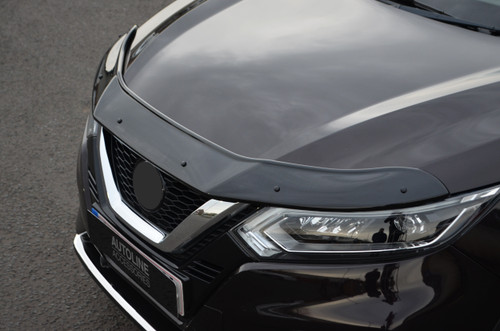 Bonnet Trim Hood Protector Bug Guard Deflector To Fit Nissan Qashqai (2017-21)