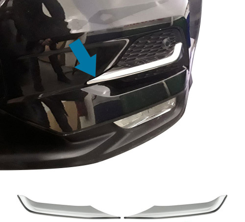 Chrome Fog Light Lamp Trim Covers Accents Set To Fit Nissan Qashqai (2017-21)