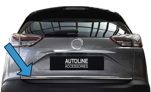 Chrome Rear Door Tailgate Trim Cover To Fit Vauxhall / Opel Crossland X (2017+)