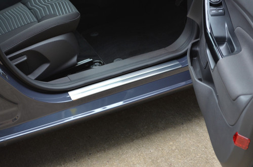 Chrome Door Sill Trim Covers Scuff Protectors Set To Fit Ford Fiesta (2018+)