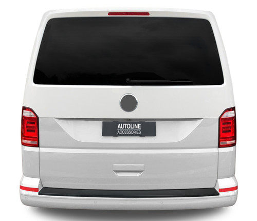 Rear Bumper Protector Trim Guard Black To Fit Volkswagen T6 Transporter (2016+)