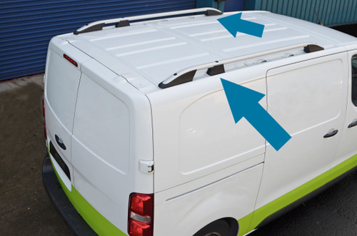 Aluminium Roof Rack Side Rails Bars To Fit Short (L1) Vauxhall Vivaro (2019+)