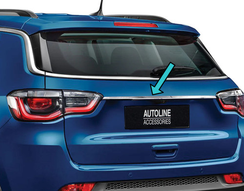 Chrome Rear Door Handle Cover Tailgate Grab Trim To Fit Jeep Compass (2017-)