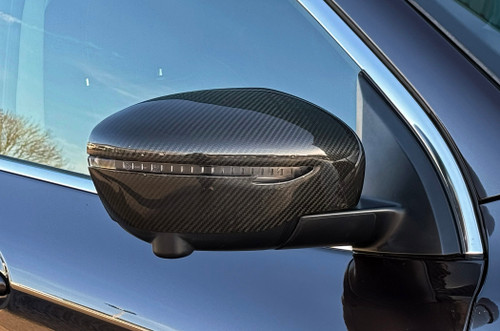Carbon Fibre Wing Mirror Trim Set Covers To Fit Nissan X-Trail (2014+)