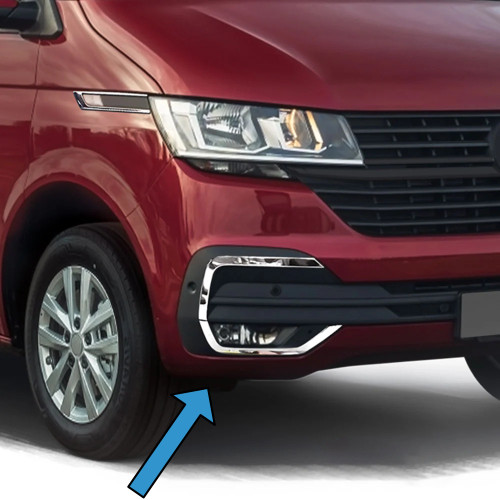 Chrome Fog Light Trims To Fit Volkswagen T6.1 Transporter (2019+)