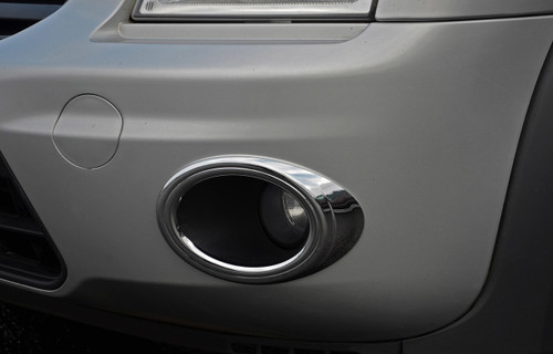 Chrome Fog Light Lamp Trim Covers Accents To Fit Ford Transit Connect (2009-12)
