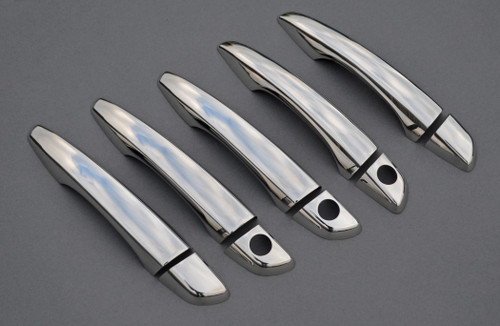 Chrome Door Handle Trim Set Covers To Fit RHD Peugeot Rifter / Partner (2019+)