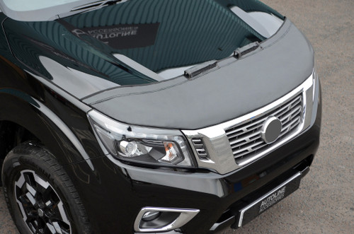 Black Front Bonnet Bra Protector To Fit Nissan Navara NP300 (2015+)