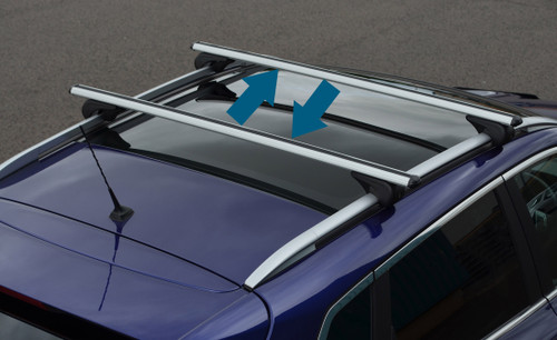 Cross Bars For Roof Rails To Fit Volkswagen Touran (2016+) 75KG Lockable