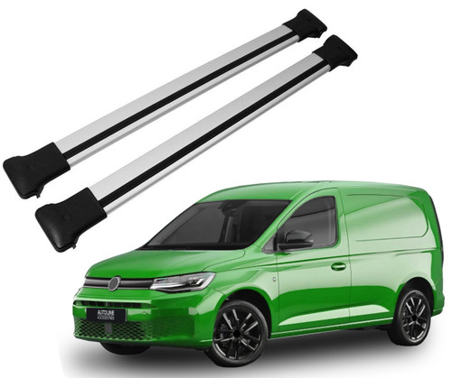 Aluminium Cross Bars For Roof Rails To Fit Volkswagen Caddy (2021+)