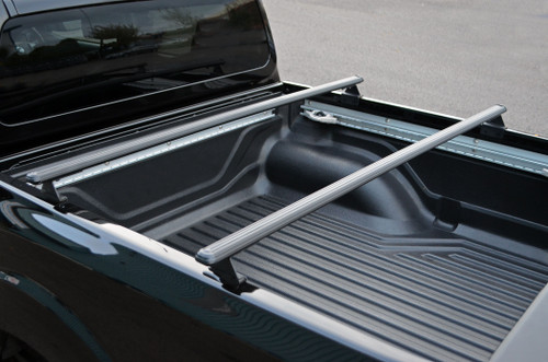 Truck Bed Rack Load Carrier Bars To Fit Ford Ranger (2015-22) - Black