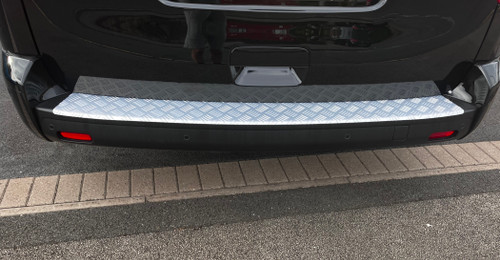 Rear Bumper Protector Scratch Guard Anodised To Fit Toyota PROACE (2016+)