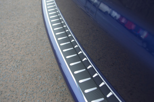 Carbon Foiled Rear Bumper Protector Guard For Tailgate VW T6 Transporter (2016+)