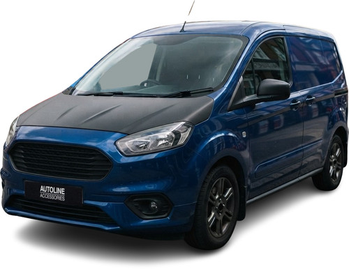 Black Front Bonnet Bra / Protector To Fit Ford Transit Courier (2014+)