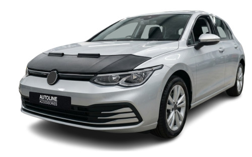To Fit Volkswagen Golf VIII (2020+): Black Bonnet Bra Protector Stone Guard