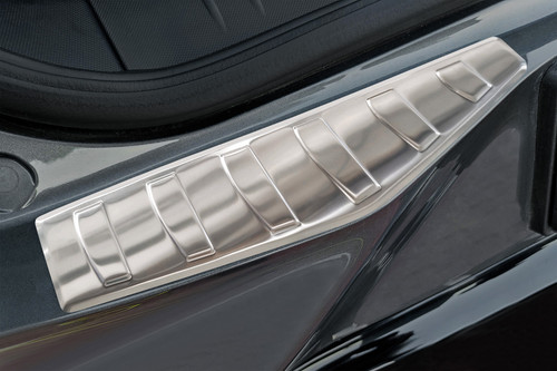 Lux Rear Bumper Protector Guard (Satin Silver) For Ford Mustang Mach-E (2020+)