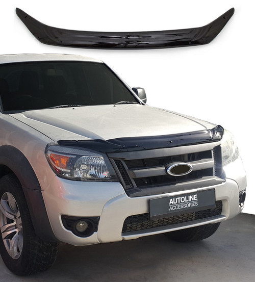 Bonnet Trim Hood Protector Bug Guard Wind Deflector To Fit Ford Ranger (2009-11)