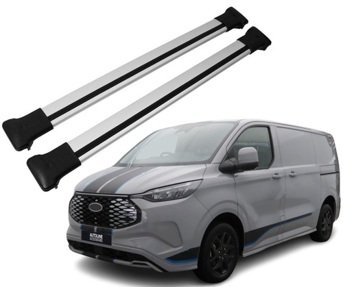 Aluminium Cross Bars For Roof Rails To Fit Ford Transit Custom (2024+)