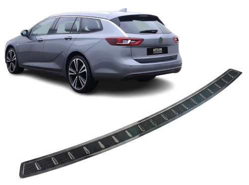 Carbon Foiled Rear Bumper Protector Guard For Vauxhall Insignia Estate (2017+)
