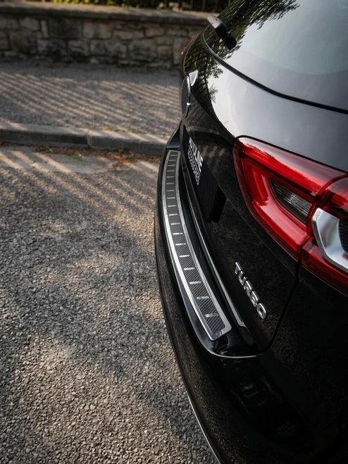 Carbon Foiled Rear Bumper Protector Guard For Vauxhall Insignia Estate (2017+)
