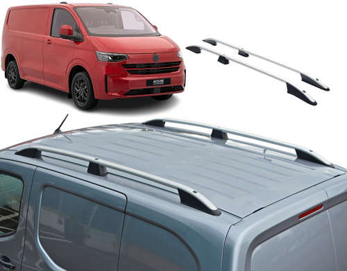 Aluminium Roof Rack Rails Side Bars To Fit L1 SWB VW T7 Transporter (2025+)