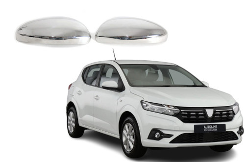Chrome Wing Mirror Trim Covers To Fit Dacia Sandero (2021+)