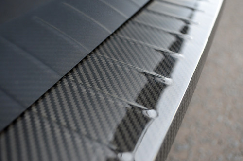 Carbon Fibre Rear Bumper Protector Trims For Renault Megane Hatchback (2016-22)