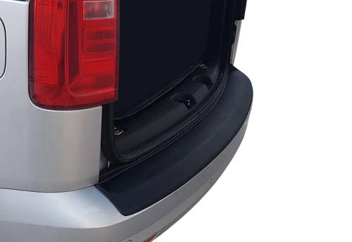 Black ABS Rear Bumper Protector Guard To Fit Volkswagen Caddy (2016-2020)