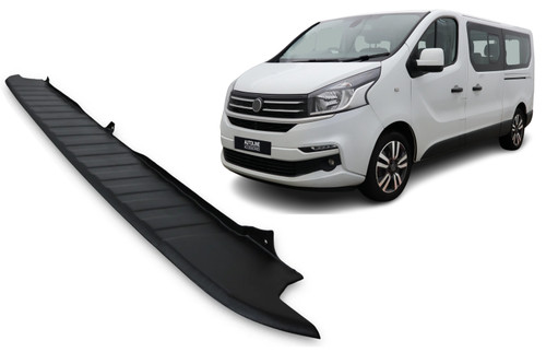 Black ABS Rear Bumper Protector Guard To Fit Fiat Talento (2016+)