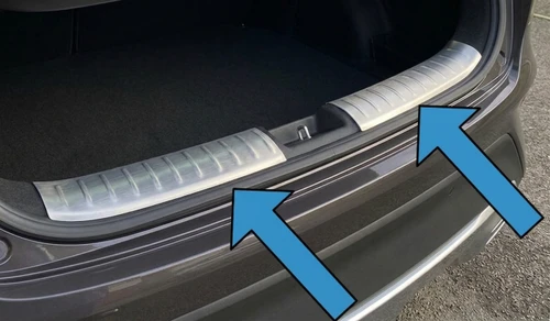 Brushed Rear Bumper Guard Boot Sill Covers To Fit Kia XCeed (2019+)