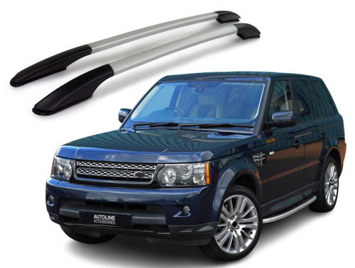 Aluminium Roof Rack Rails Side Bars To Fit Range Rover Sport (2005-13) 75kg