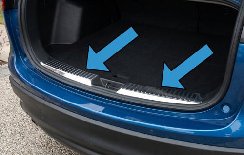 Chrome Rear Bumper Guard Boot Sill Covers To Fit Mazda CX-5 (2012-2017)
