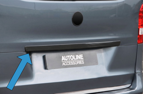 Carbon Fibre Rear Door Handle Tailgate Trim To Fit Mercedes Vito W447 (2015+)