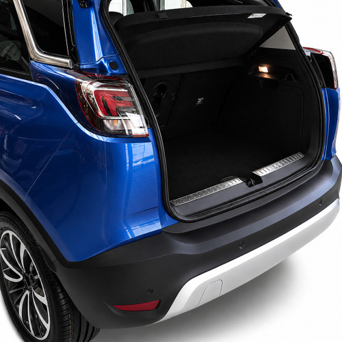 Chrome Rear Bumper Guard Boot Sill Cover To Fit Vauxhall Crossland (2021+)