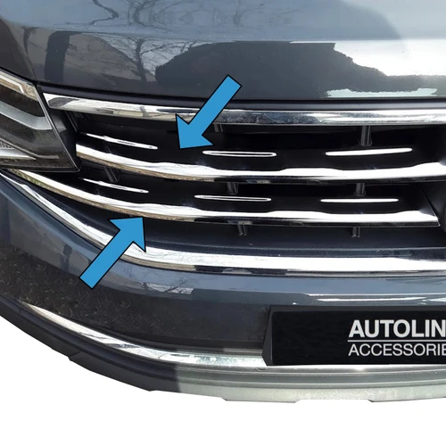 Chrome Front Grill Trim Covers To Fit Volkswagen Tiguan (2021-2023)