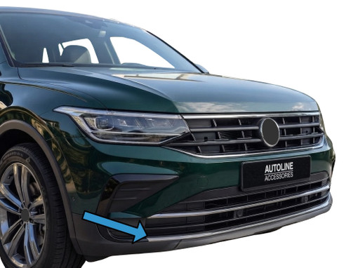 Chrome Lower Front Bumper Streamer To Fit Volkswagen Tiguan (2021-2023)