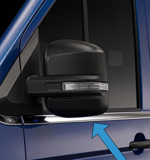 Chrome Window Sill Trim Covers To Fit L2 (MWB) Volkswagen Crafter (2017+)