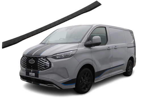 For Ford Transit Custom (2024+): Black Anodised Rear Bumper Protector Guard