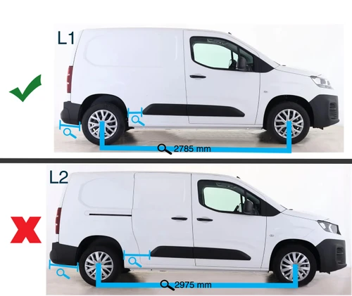 Gloss Aluminium Roof Rack Rails Side Bars For L1 Citroen Berlingo (2019+) 75kg
