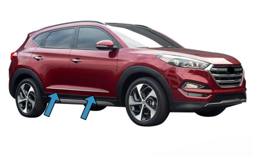 Chrome Side Door Streamer Trims To Fit Hyundai Tucson (2015-20)