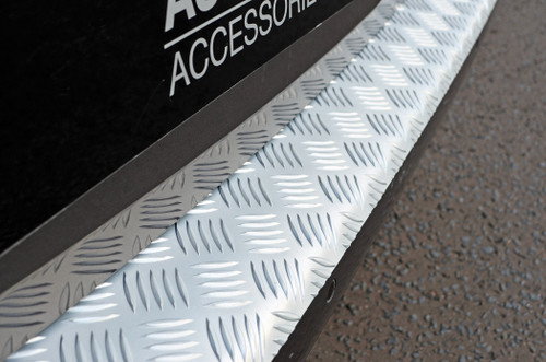 For VW T7 Transporter (2025+): Silver Anodised Rear Bumper Protector Guard