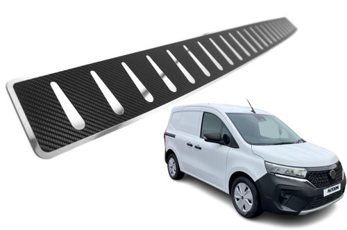 Carbon Foiled Rear Bumper Protector Guard To Fit Nissan Townstar (2023+)