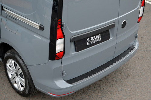 To Fit Ford Transit Connect (2025-): Gloss Black Rear Bumper Protector Guard