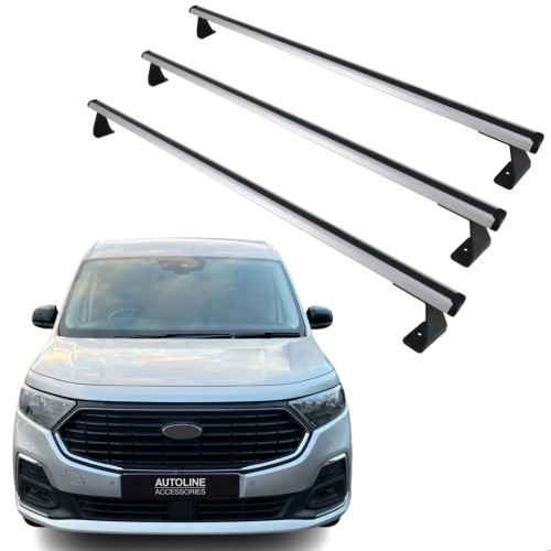 Heavy Duty Cross Bars (3 Bars) To Fit Ford Transit Connect (2025-)