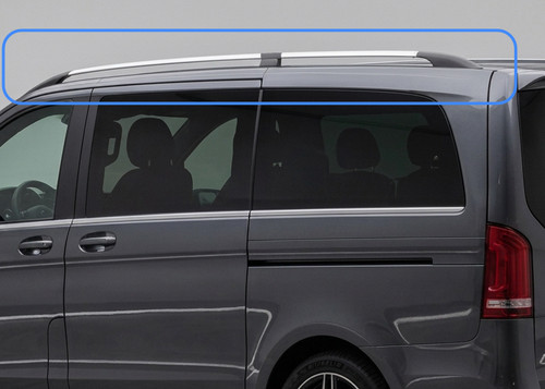 Roof Rack Side Bars To Fit Compact (L1) Mercedes Vito W447 (2015+)