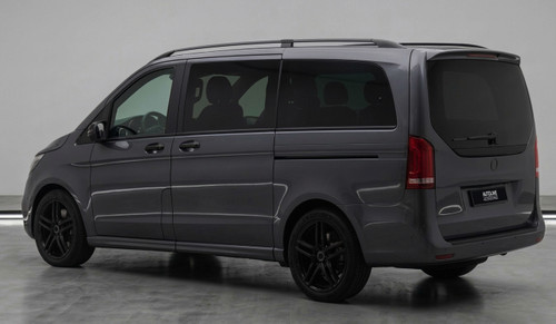 Black Roof Rack Side Bars To Fit Compact (L1) Mercedes Vito W447 (2015+)