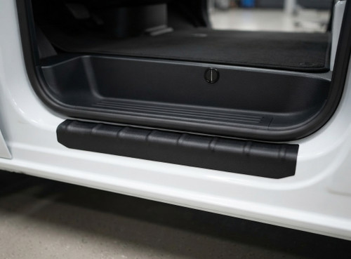 Black ABS Front Door Sill Covers Protectors (2 Pc) For Ford Transit Custom 2024+