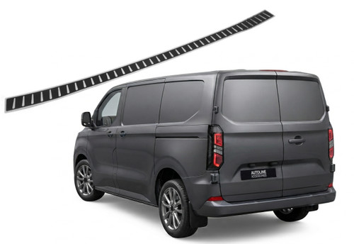 For Ford Transit Custom (2024+): Carbon Foiled Rear Bumper Protector Guard